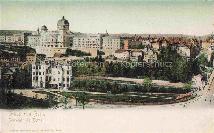 BERN BE Stadtpanorama Parlamentsgebaeude