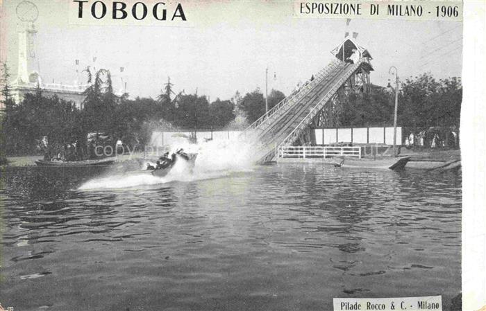MILANO Mailand IT Toboga Esposizione de Milano 1906 Cartolina Offiziale dell' Es
