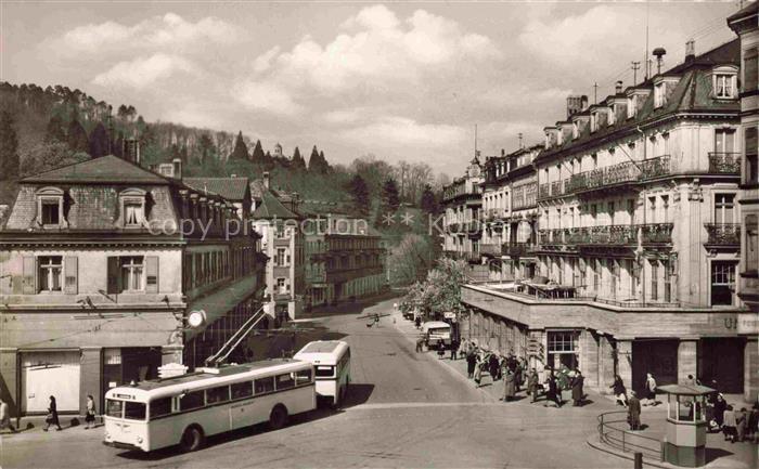 BADEN-BADEN BW Leopoldsplatz und Luisenstrasse Bus
