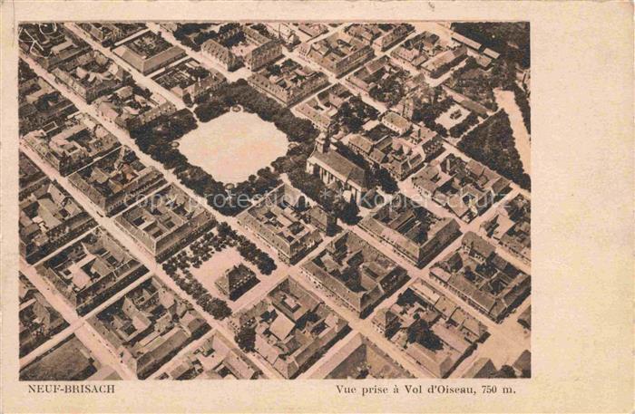 Neuf-Brisach Neu-Breisach 68 Haut-Rhin Vue prise à vol d'oiseau