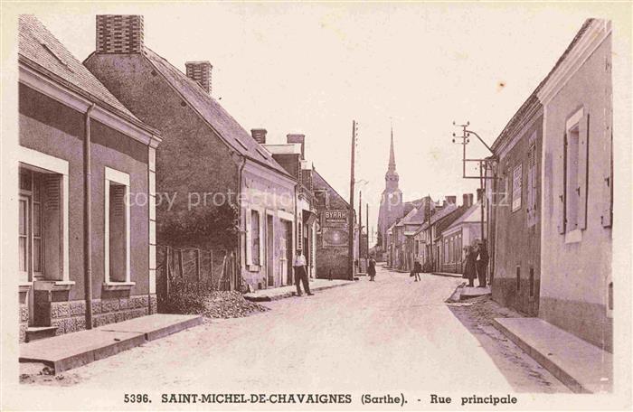 Saint-Michel-de-Chavaignes MAMERS 72 Sarthe Rue Principale