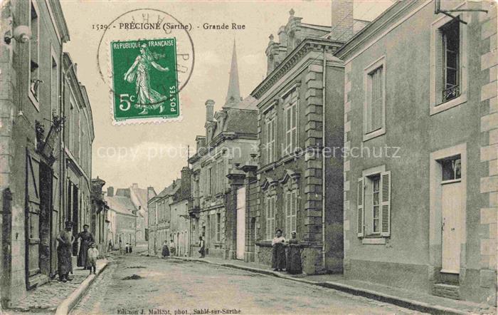 Precigne LA FLECHE 72 Sarthe Grande Rue