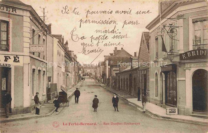 La Ferte-Bernard MAMERS 72 Sarthe Rue Denfert-Rochereau