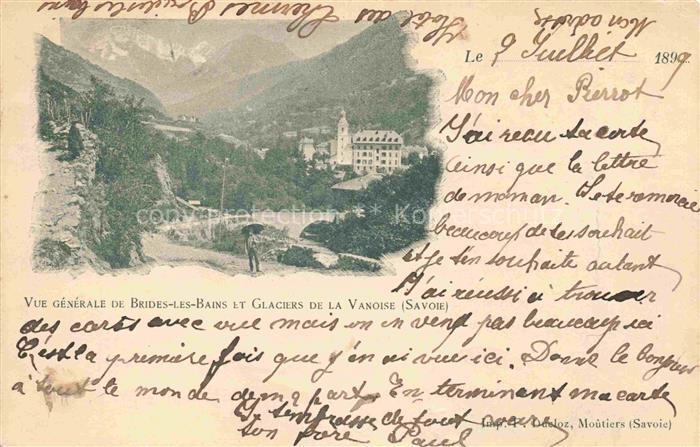Brides-les-Bains Albertville 73 Savoie Vue générale et Glaciers de la Vanoise Al