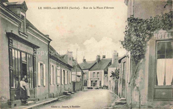Le Breil-sur-Merize MAMERS 72 Sarthe Rue de la Place d'Armes