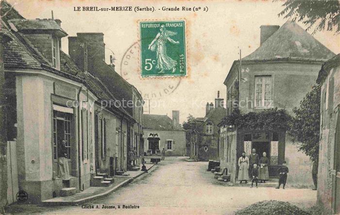 Le Breil-sur-Merize MAMERS 72 Sarthe Grande Rue