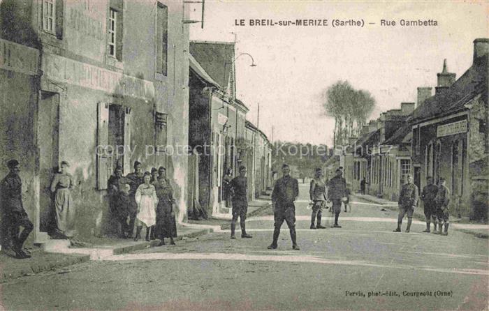 Le Breil-sur-Merize MAMERS 72 Sarthe Rue Gambetta
