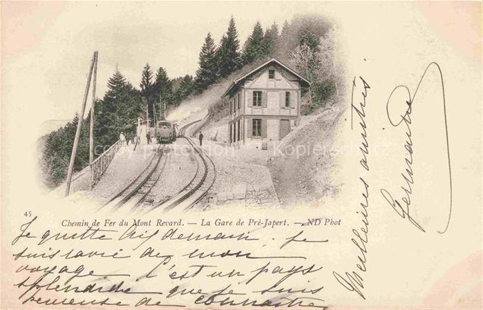 AIX-LES-BAINS Chambery 73 Savoie Chemin de Fer du Mont Revard la Gare de Pré-Jap