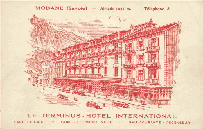 Modane Saint-Jean-de-Maurienne 73 Savoie Le Terminus Hotel International Illustr