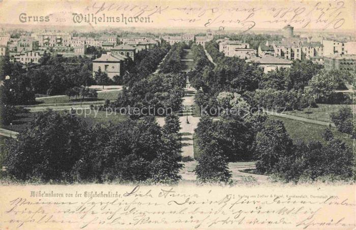 Wilhelmshaven  CITY Panorama Blick von der Elisabethenkirche