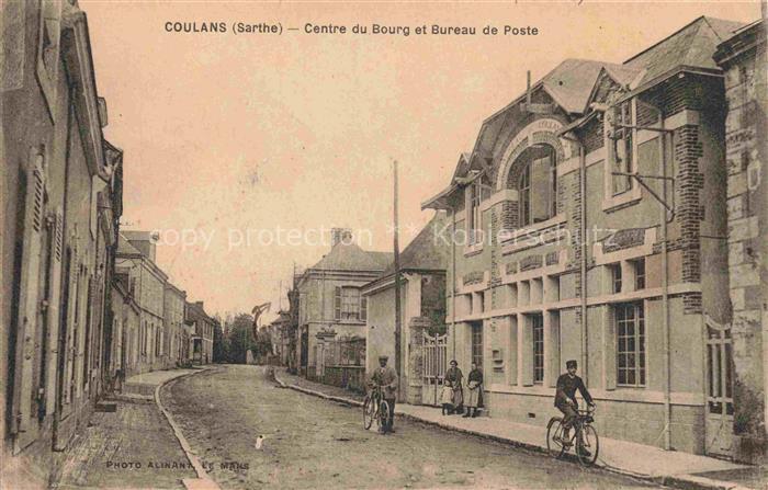 Coulans-sur-Gee LA FLECHE 72 Sarthe Centre du Bourg et Bureau de Poste