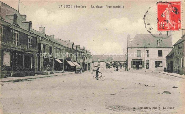 La Suze-sur-Sarthe LA FLECHE 72 Sarthe La Place vue partielle