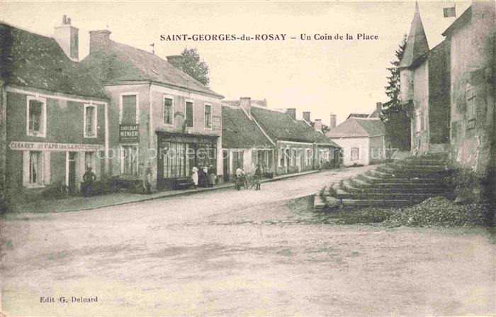 Saint-Georges-du-Rosay MAMERS 72 Sarthe Un coin de la place Feldpost