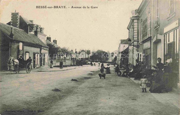 Besse-sur-Braye Mamers 72 Sarthe Avenue de la Gare