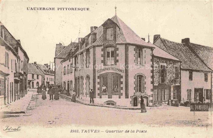 Tauves IssOIRE 63 Puy-de-Dome Quartier de la Poste