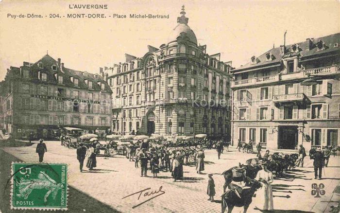 Mont-Dore-les-Bains Clermont-Ferrand 63 Puy-de-Dome Place Michel-Bertrand