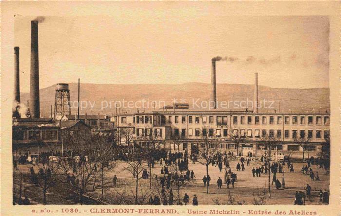 Clermont-Ferrand 63 Usine Michelin Entrée des Ateliers