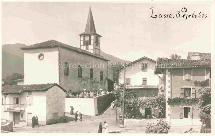 Lasse BAYONNE 64 Pyrenees-Atlantiques Vue d'ensemble et l'église