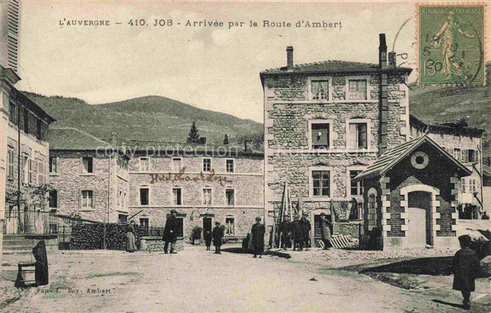Job AMBERT 63 Puy-de-Dome Arrivée par la Route d'Ambert