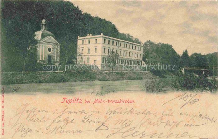 Teplitz -Schoenau TEPLICE CZ Kapelle am Fluss