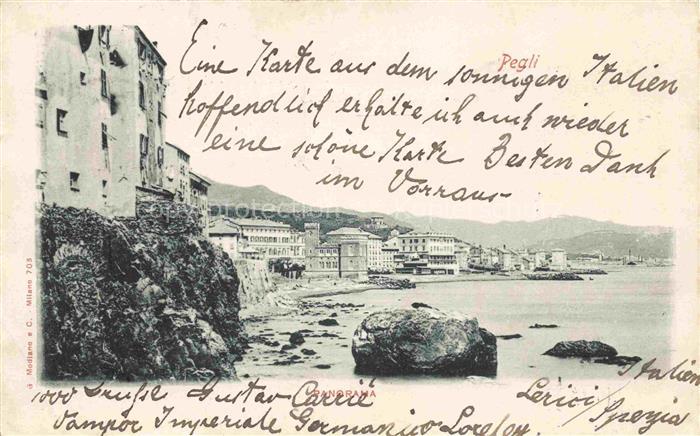 Pegli GENOVA Genua Liguria IT Panorama Kueste