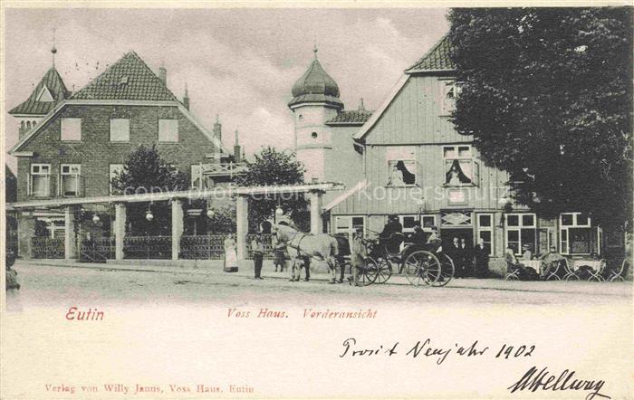 Eutin Schleswig-Holstein Voss Haus Pferdekutsche
