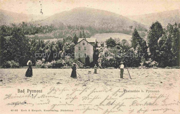 BAD PYRMONT Niedersachsen Thalmuehle Feldarbeit