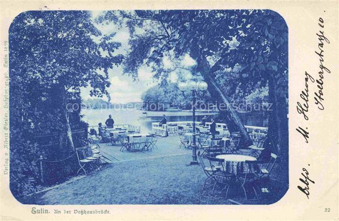 Eutin Schleswig-Holstein An der Vosshausbruecke Restaurant Terrasse Deutsche Rei