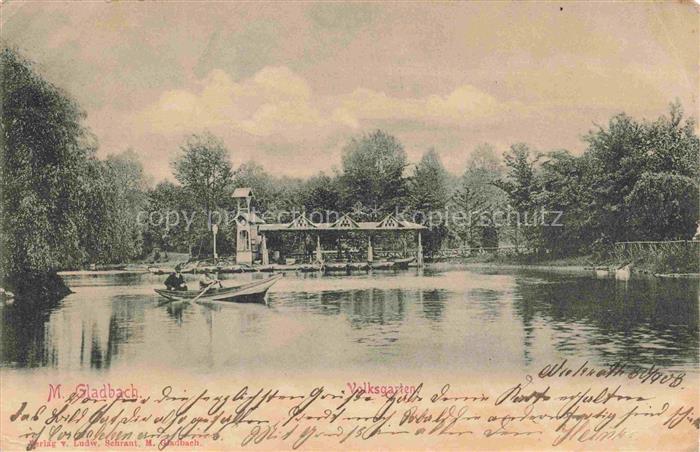 MoeNCHENGLADBACH NRW Partie im Volksgarten Teich