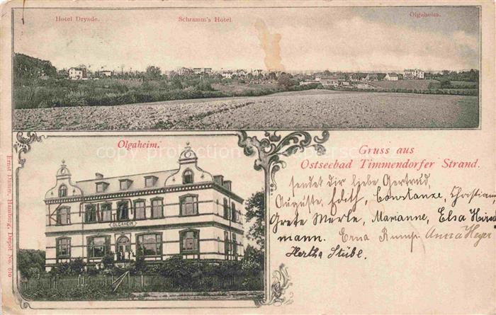 Timmendorfer Strand Timmendorferstrand Timmendorf Panorama mit Hotels Olgaheim