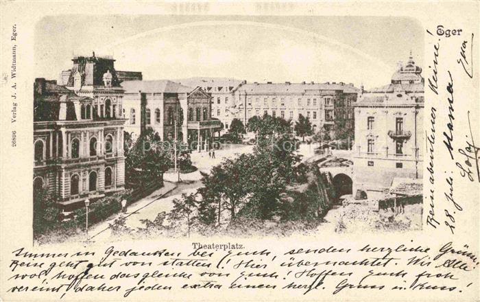 Eger  Cheb CZ Theaterplatz