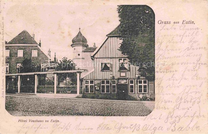 Eutin Schleswig-Holstein Hotel Vosshaus zu Eutin Deutsche Reichspost