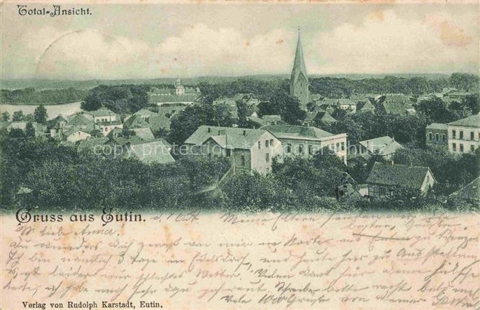 Eutin Schleswig-Holstein Totalansicht Deutsche Reichspost