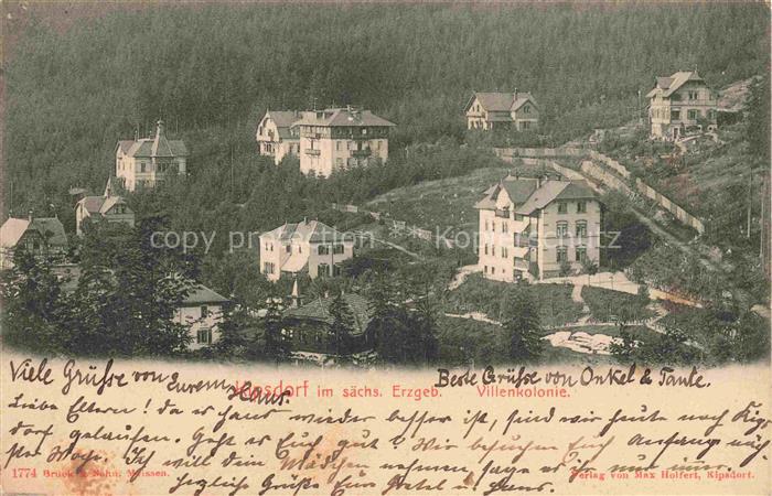 Kipsdorf Altenberg Sachsen Villenkolonie