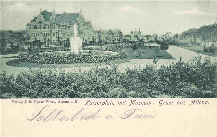 Altona  HAMBURG Kaiserplatz mit Museum