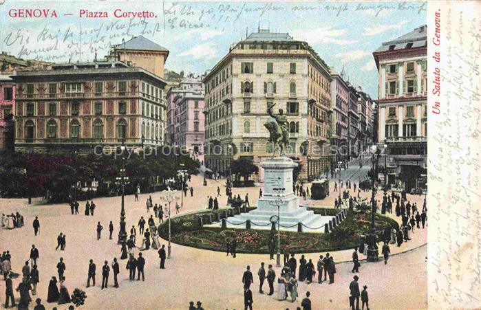 GENOVA Genua Liguria IT Piazza Corvetto Monumento