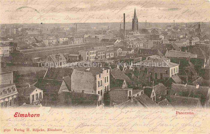 ELMSHORN Pinneberg Schleswig-Holstein Stadtpanorama