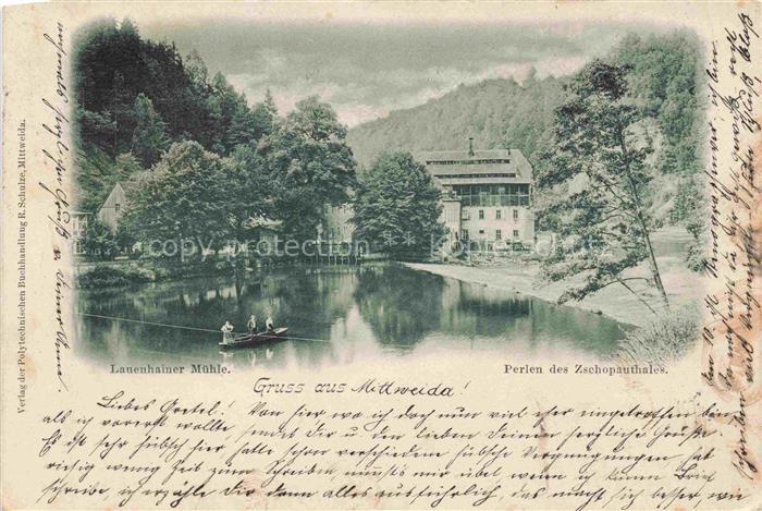 Lauenhain Mittweida Sachsen Lauenhainer Muehle Perlen des Zschopauthales