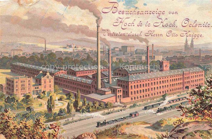 Oelsnitz Vogtland Sachsen Teppichfabrik Koch und te Kock Illustration Kuenstlerk