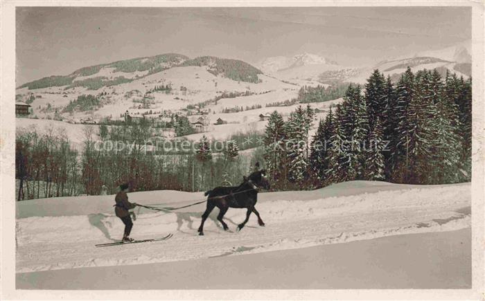 Megeve 74 Haute-Savoie Sport d'hiver Ski-djoering