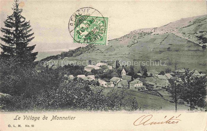 Monnetier-Mornex 74 Haute-Savoie Vue générale du village
