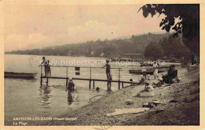 Amphion-les-Bains Thonon-les-Bains 74 Haute-Savoie La plage