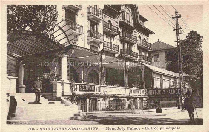 Saint-Gervais-les-Bains 74 Haute-Savoie Mont July Palace entrée principale