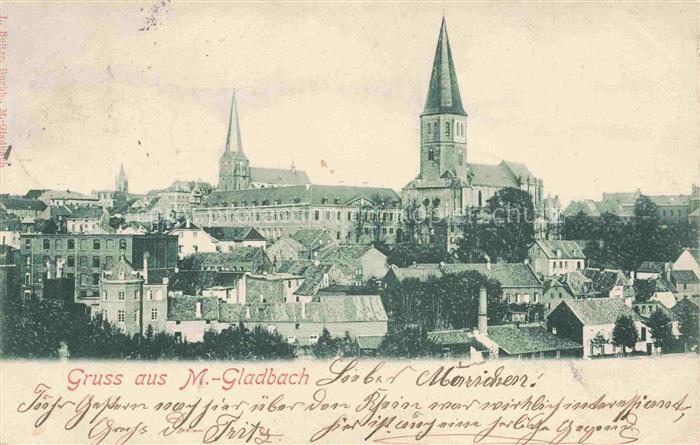 MoeNCHENGLADBACH NRW Stadtbild mit Kirchen