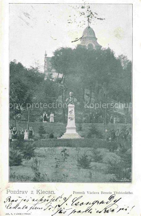 Klecan Klecany Gross-Kletzan Prag PRAHA Prahy Prague CZ Pomnik Václava Benese Tr