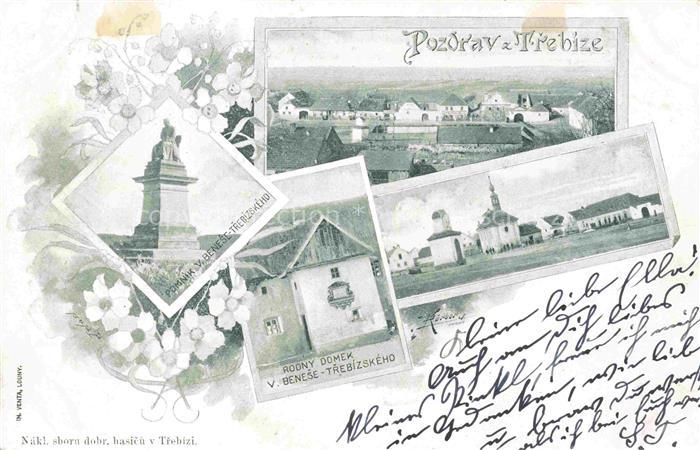 Trebiz Weissthurm Slany Schlan CZ Teilansichten Denkmal Kirche