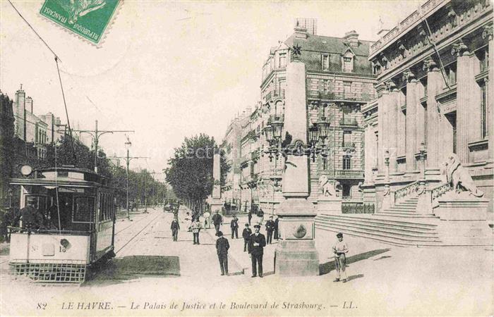 LE HAVRE 76 Palais de Justice et Boulevard de Strasbourg