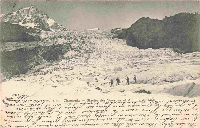 CHAMONIX BONNEVILLE 74 Haute-Savoie Glacier des Bossons et Aiguille du Midi