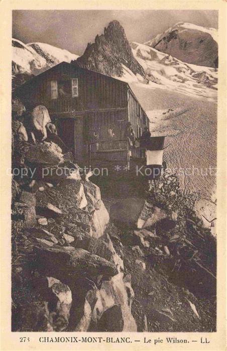 CHAMONIX BONNEVILLE 74 Haute-Savoie Le pic Wilson Berghuette