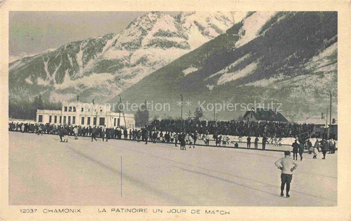CHAMONIX BONNEVILLE 74 Haute-Savoie La Patinoire un jour de match Collection Les
